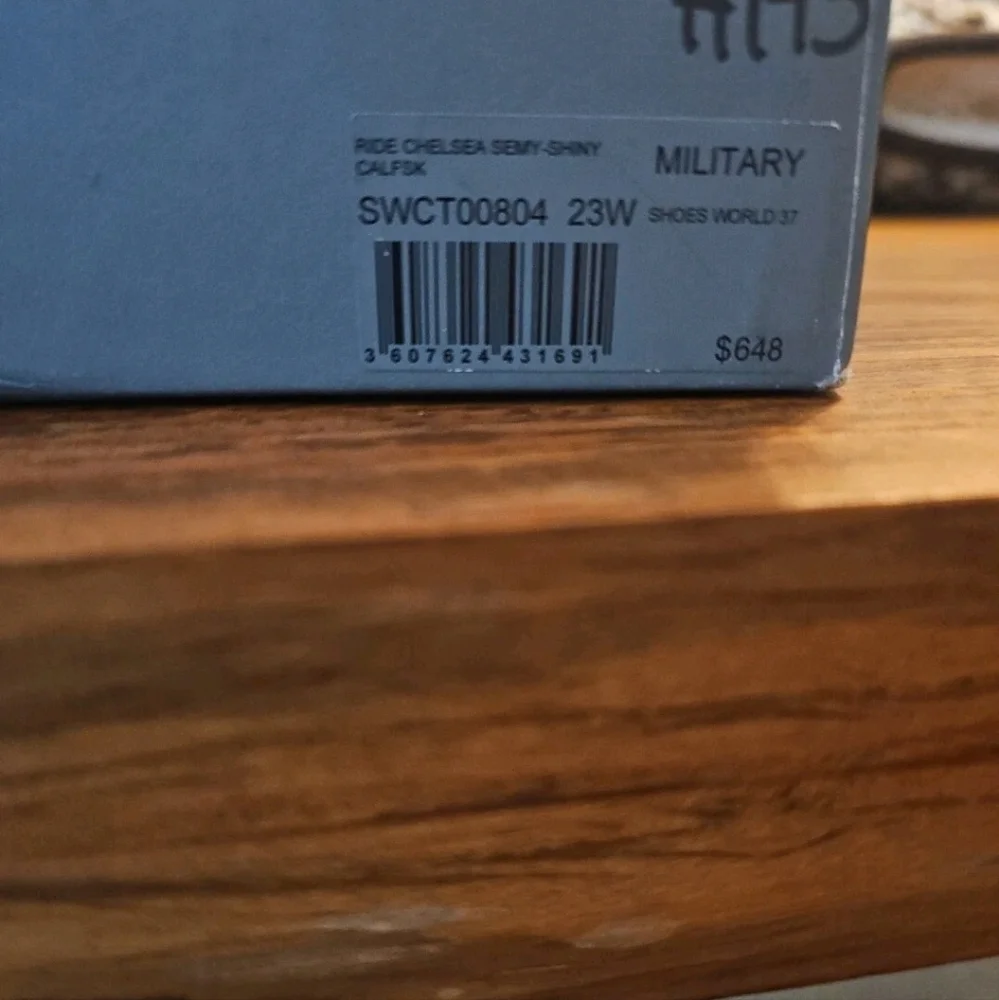 Zadig & Voltaire Ride Chelsea Military Boots Leather $648, Sz 37, NIB!